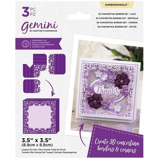 Gemini Cutting die,  lace, size 8,9 x 8,9 cm