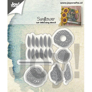 Joy!Crafts / Jeanine´s Art, Hobby Solutions Dies /  fustella, disegno girasole, formato 7,5 x 5 cm