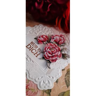 Yvonne Creations Foglio fustellato, formato A4, rose