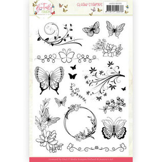 Joy!Crafts / Jeanine´s Art, Hobby Solutions Dies /  Motif stamp set, transparent, format set 14.8 x21 cm, butterflies and plants