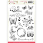 Joy!Crafts / Jeanine´s Art, Hobby Solutions Dies /  Set di timbri con motivo, trasparente, formato set 14,8 x21 cm, farfalle e piante