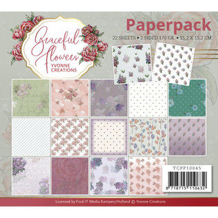 Yvonne Creations Motivpapier, aus der Kollektion "Graceful Flowers"