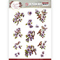 Yvonne Creations 3D udstanset ark, A4, samling "Graceful Flowers"