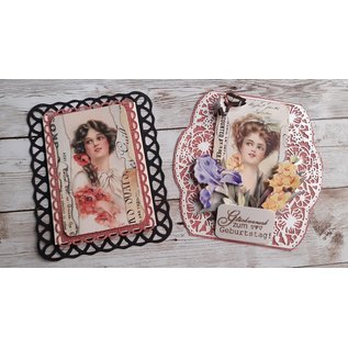 decorer Nostalgia Set, 24 Motive, 7 cm x 10,8 cm,