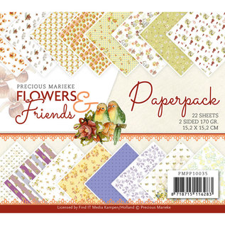 Precious Marieke Blocco di carta, 15,2 x 15,2 cm, 22 motivi diversi, 170 g