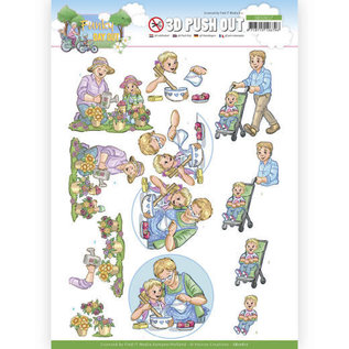 Yvonne Creations 3D die-cut sheets, A4, family and garden motifs