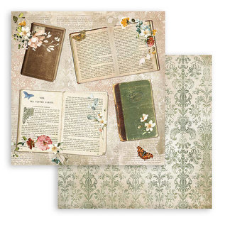 Stamperia, Papers for you  und Florella Papirblokk, 30,5 x 30,5 cm, trykt på begge sider, 190 gram, 10 ark!