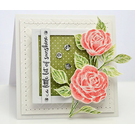 Penny Black Gummi Stempel, Vintage  Rosen