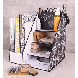 Pronty organisateur de bureau multi-utilisateurs, kit de bricolage bois MDF