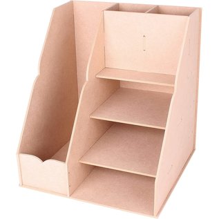 Pronty organisateur de bureau multi-utilisateurs, kit de bricolage bois MDF