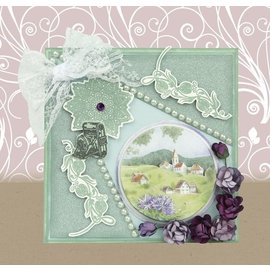 Joy!Crafts / Jeanine´s Art, Hobby Solutions Dies /  Feuilles estampées avec des motifs de paysage