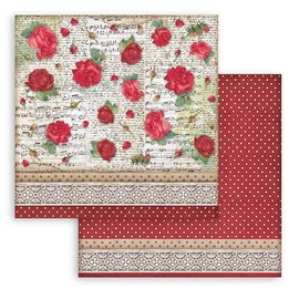 Stamperia, Papers for you  und Florella 1 hoja de papel Designer Series, Roses, 12" x 12".