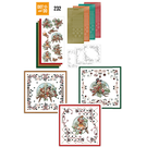 BASTELSETS / CRAFT KITS Kit artigianale, Natale, per disegnare 3 carte!