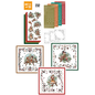 BASTELSETS / CRAFT KITS Kit de manualidades, Navidad, para diseñar 3 tarjetas!