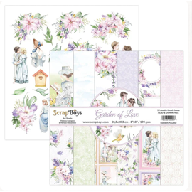 Craft consortium Garden of Love 8" x 8" designerseriepapir