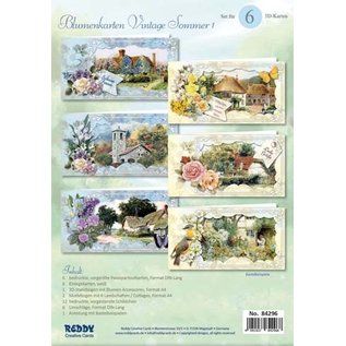 BASTELSETS / CRAFT KITS 2 dreamlike handicraft sets, for 12 cards! Country Houses!