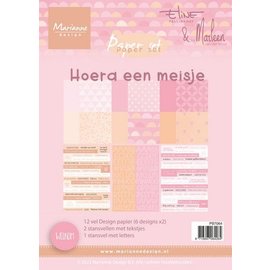 Marianne Design Elines Paperset A5, 24 Bögen, Baby