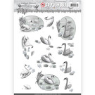 AMY DESIGN Fogli fustellati 3D, formato A4, per disegnare su cartoncini, album, collage