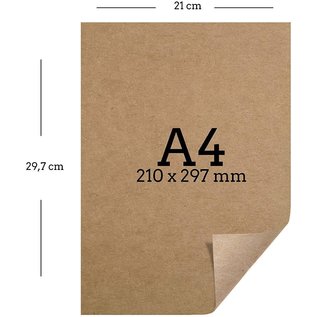 Karten und Scrapbooking Papier, Papier blöcke Carton kraft, 180 grammes, imprimable, 10 feuilles