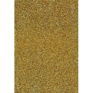 Spellbinders und Rayher Glitter paper, A5 format, 5 sheets, 250 g, color gold