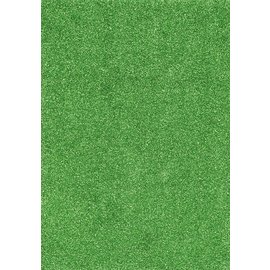 Spellbinders und Rayher Glitter paper, A5 format, 5 sheets, 250 g, color green