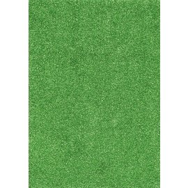 Spellbinders und Rayher Papier pailleté, format A5, 5 feuilles, 250 g, coloris vert