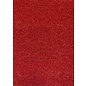 Spellbinders und Rayher Carta glitterata, formato A5, 5 fogli, 250 g, colore rosso