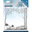 Yvonne Creations Stanzschablonen, Zierrahmen, Winterlandschaft, funkelnder Winter,