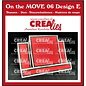Crealies und CraftEmotions Stanzschablonen, für Treppe - Karte, Format: 21 cm x 14,5 cm