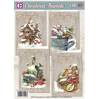 BASTELSETS / CRAFT KITS ¡Set de manualidades para diseñar 4 tarjetas navideñas de invierno!