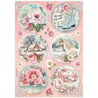 Stamperia, Papers for you  und Florella Carta per decoupage, 21 x 29,7 cm, 28 gr