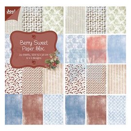 Joy!Crafts / Jeanine´s Art, Hobby Solutions Dies /  Bloc design, 12 x 2 motifs, 24 feuilles, 15 x 30 cm, Berry Sweet,