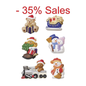 Modellieren Mold, bears and snowmen 5-6cm 260g.