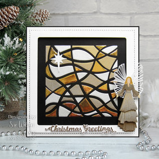 CREATIVE EXPRESSIONS und COUTURE CREATIONS Fustellatura, CED3235, Sue Wilson Craft The Festive Swirls Background