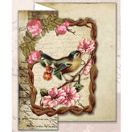 BASTELSETS / CRAFT KITS Complete craft kit, Vintage Birds 02