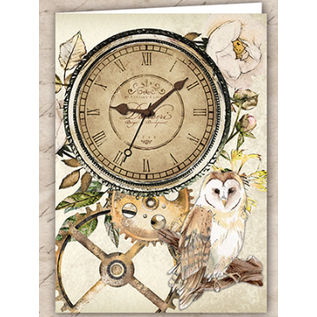 BASTELSETS / CRAFT KITS Kit per la creazione di carte, orologi vintage