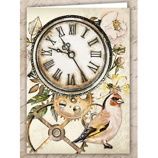 BASTELSETS / CRAFT KITS Kit per la creazione di carte, orologi vintage