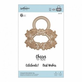 Spellbinders und Rayher Fustellatura, Shapeabilities, Spellbinders Vineyard Wine Bottle Tag (SDS-133)