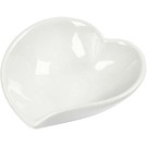 Joy!Crafts / Jeanine´s Art, Hobby Solutions Dies /  Mini ciotola a forma di cuore per la decorazione, diam: 8 cm, bianco, 1 pz, porcellana