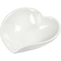Joy!Crafts / Jeanine´s Art, Hobby Solutions Dies /  Mini ciotola a forma di cuore per la decorazione, diam: 8 cm, bianco, 1 pz, porcellana