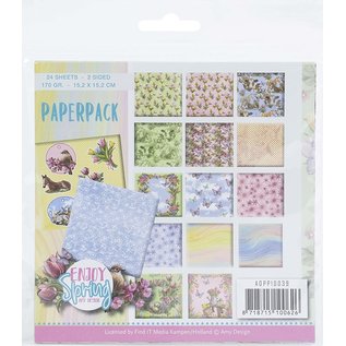 AMY DESIGN Designerblock, Paperblock, 24 Blatt, doppelseitig bedruckt, 170gr, 15,2 x 15,2 cm