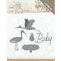 Yvonne Creations Skære terning, baby, stork,