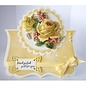 REDDY 3D die cut sheet yellow roses, A4