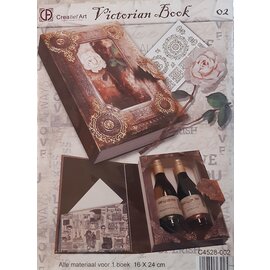 BASTELSETS / CRAFT KITS Knutselset, Victoriaans boek, 16 x 24cm