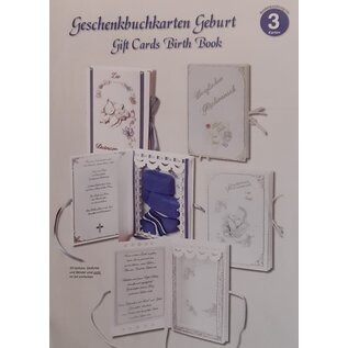 BASTELSETS / CRAFT KITS Bastelset, 3 Geschenkbuchkarten Geburt