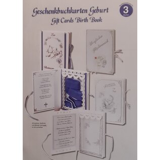 BASTELSETS / CRAFT KITS Håndarbeidssett, 3 gavebokkort fødsel