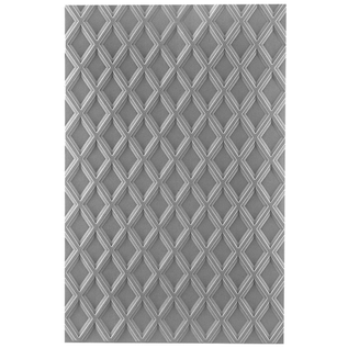 embossing Präge Folder Cartella per embossing 3D, rombi, formato ca. 5,50 x 8,50 pollici / 13,97 x 21,60 cm