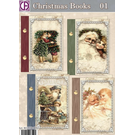 BASTELSETS / CRAFT KITS Bel ensemble d'artisanat pour concevoir 4 livres de cartes de Noël