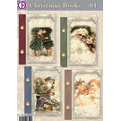 BASTELSETS / CRAFT KITS Smukt håndværkssæt til at designe 4 julekortbøger