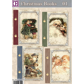 BASTELSETS / CRAFT KITS Bellissimo set artigianale per disegnare 4 libri di cartoline di Natale